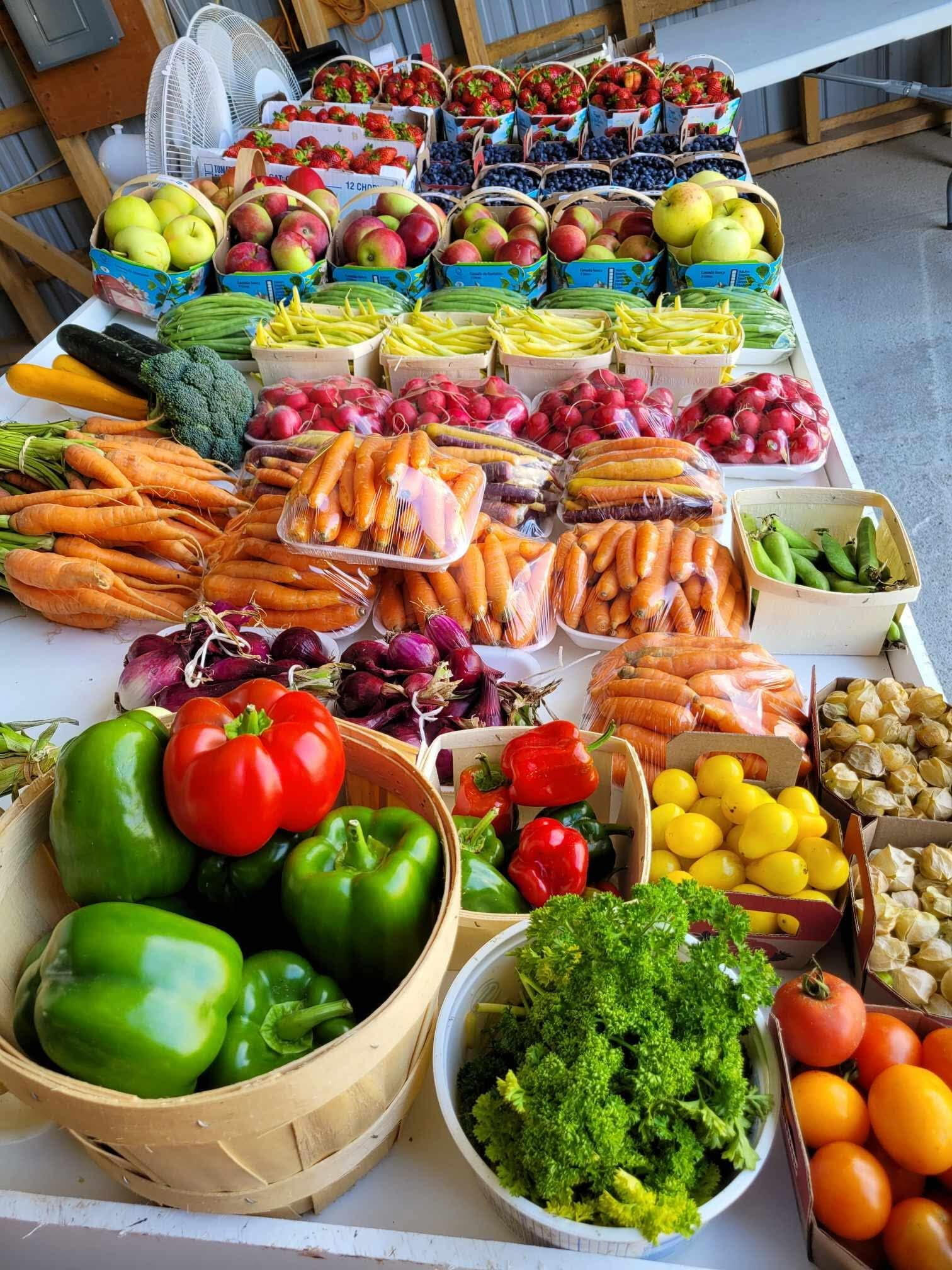 Image de fruits et légumes frais